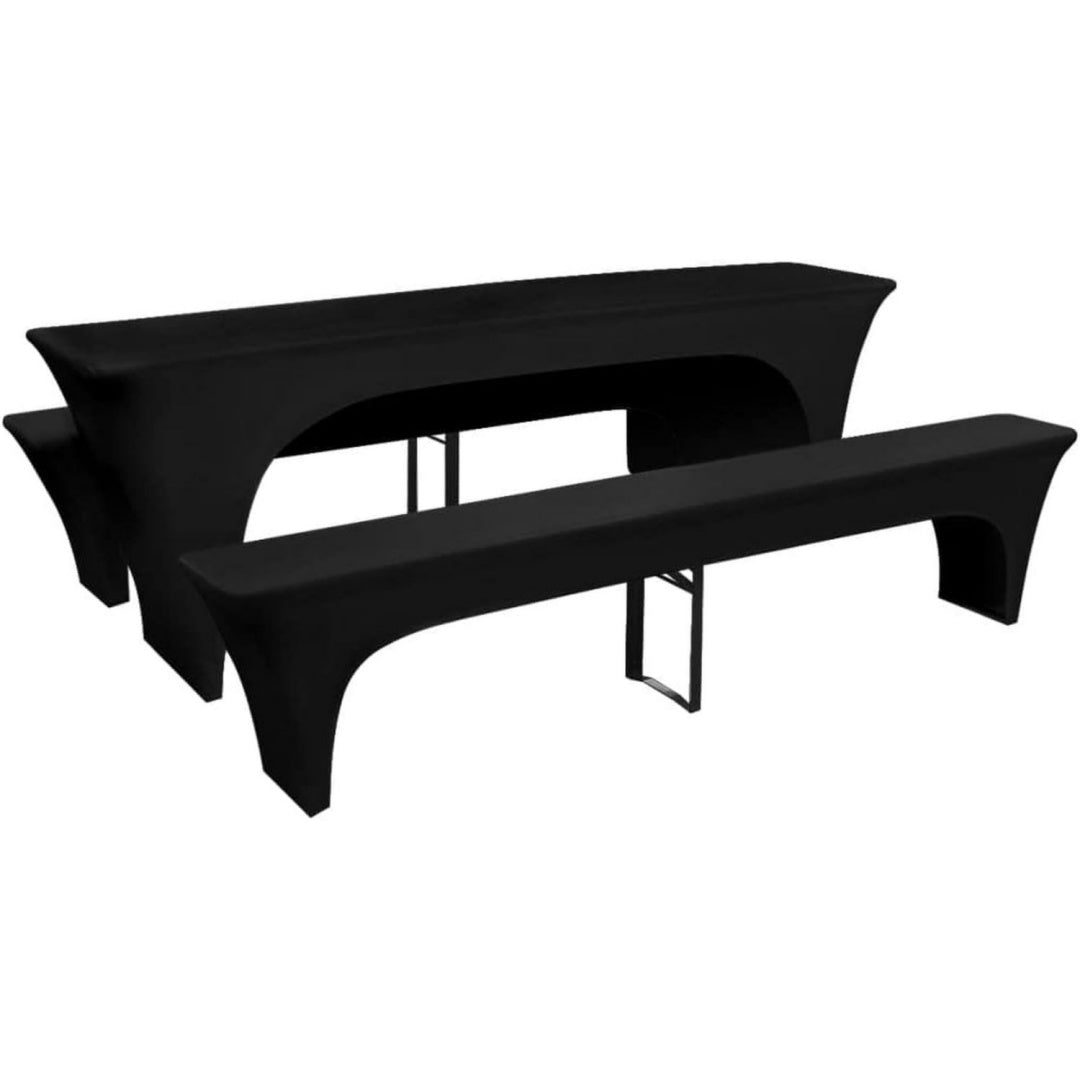 set fodere nero reclinabile