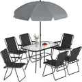 set da pranzo nero per sala pieghevole